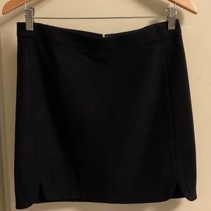 J. Crew Navy Wool Skirt